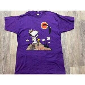 Vintage Y2K Camp Snoopy Peanuts Woodstock T Shirt Size XL